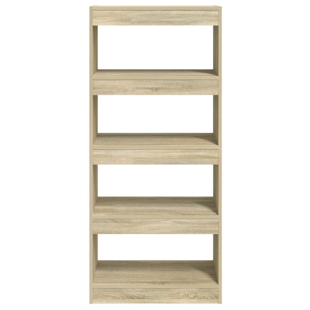 vidaXL Étagère/Séparateur de pièce Chêne Sonoma 60x30x135 cm Bois d'ingénierie