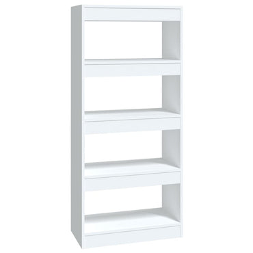 vidaXL Bibliothèque/Séparateur de Pièce Blanc Brillant 60x30x135cm Bois d'ingénierie