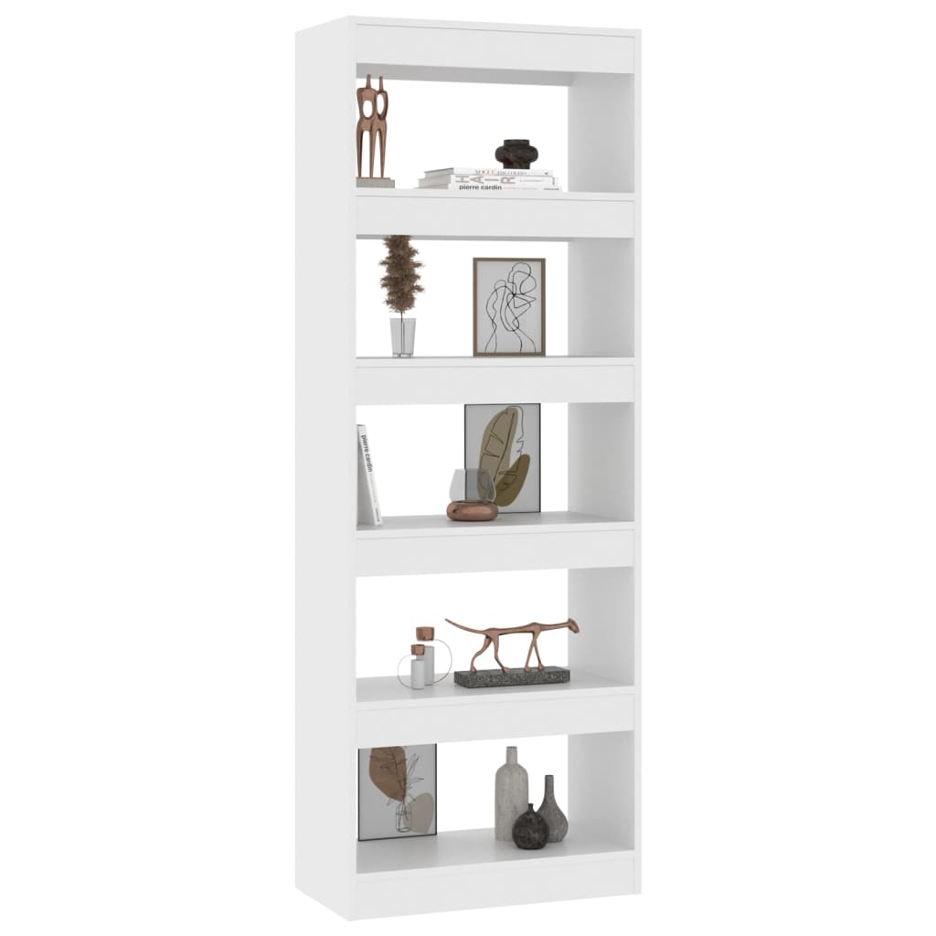 vidaXL Bibliothèque/Séparateur de pièce Blanc 60x30x166 cm Bois d'ingénierie