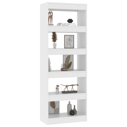 vidaXL Bibliothèque/Séparateur de pièce Blanc 60x30x166 cm Bois d'ingénierie