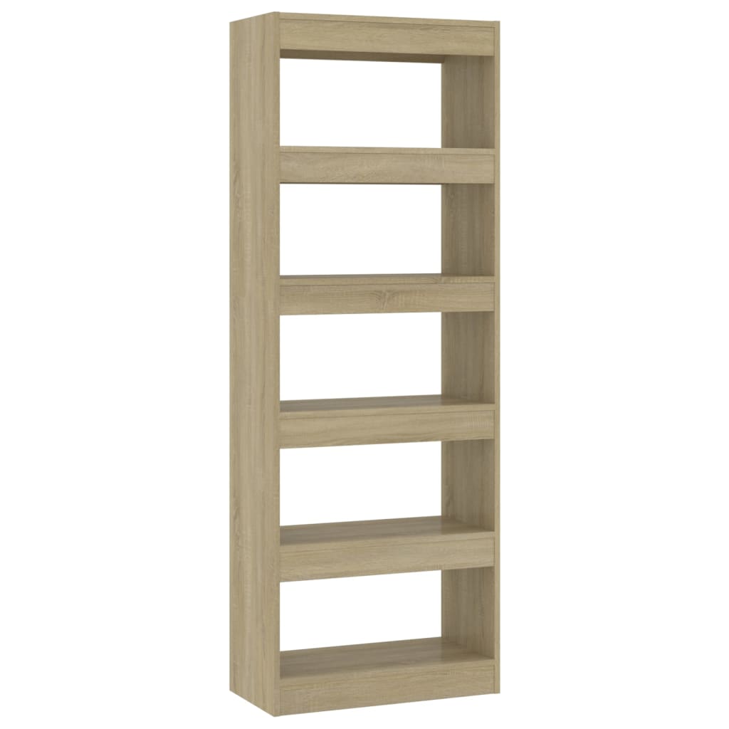vidaXL Bibliothèque/Séparateur de pièce Chêne Sonoma 60x30x166 cm Bois d'ingénierie