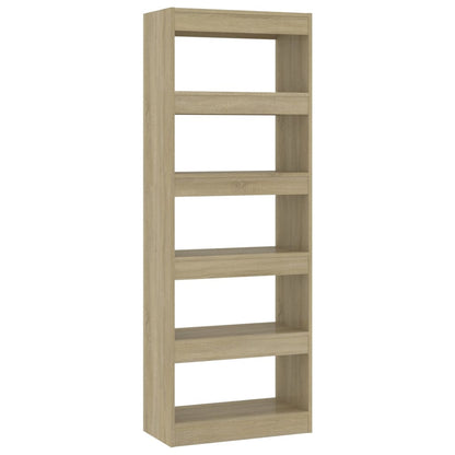 vidaXL Bibliothèque/Séparateur de pièce Chêne Sonoma 60x30x166 cm Bois d'ingénierie