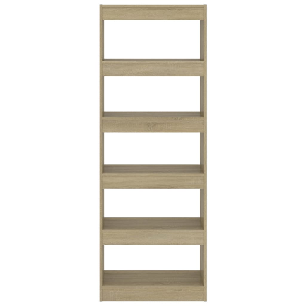 vidaXL Bibliothèque/Séparateur de pièce Chêne Sonoma 60x30x166 cm Bois d'ingénierie