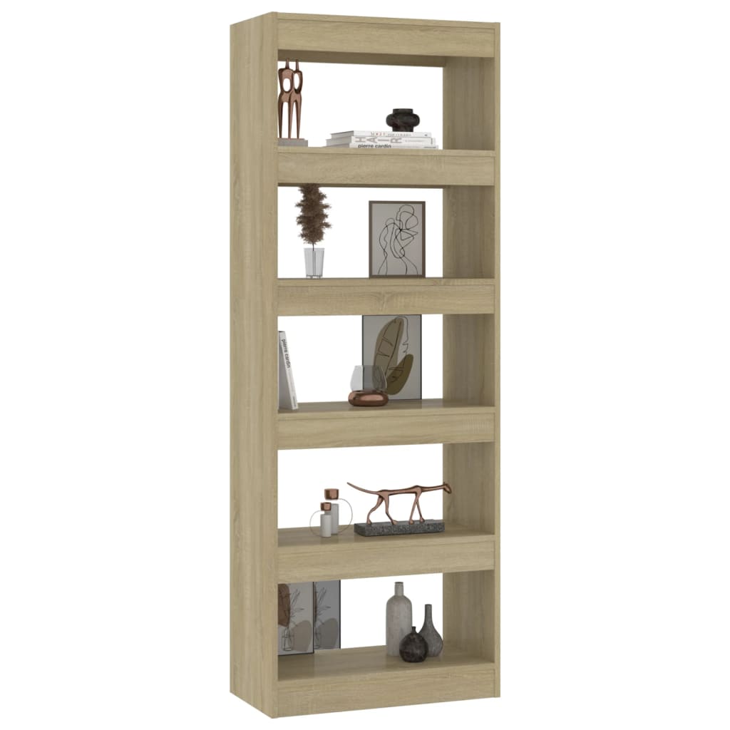 vidaXL Bibliothèque/Séparateur de pièce Chêne Sonoma 60x30x166 cm Bois d'ingénierie