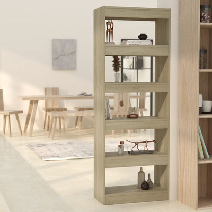 vidaXL Bibliothèque/Séparateur de pièce Chêne Sonoma 60x30x166 cm Bois d'ingénierie