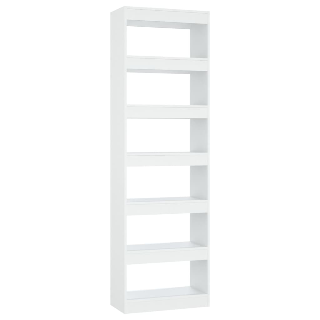 vidaXL Bücherregal/Raumteiler Weiß 60x30x198 cm