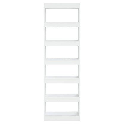 vidaXL Bücherregal/Raumteiler Weiß 60x30x198 cm