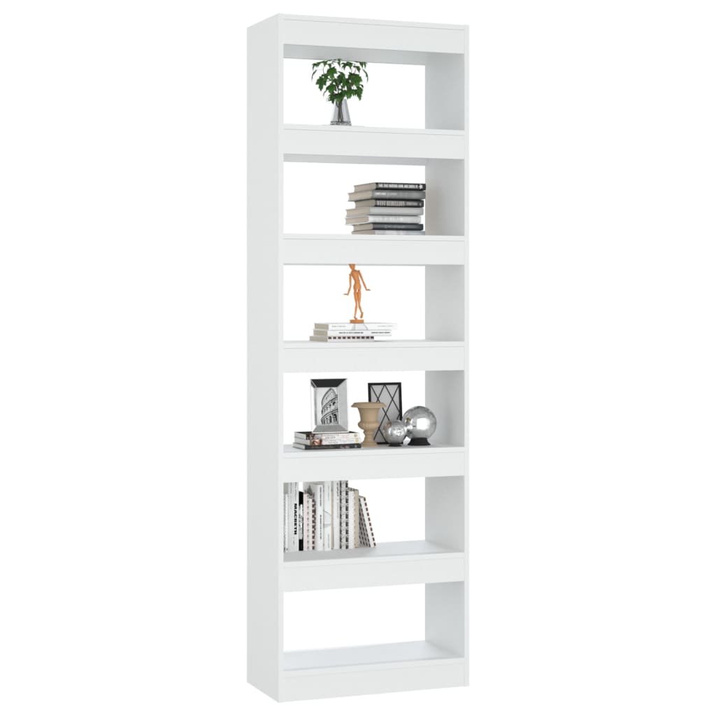 vidaXL Bücherregal/Raumteiler Weiß 60x30x198 cm