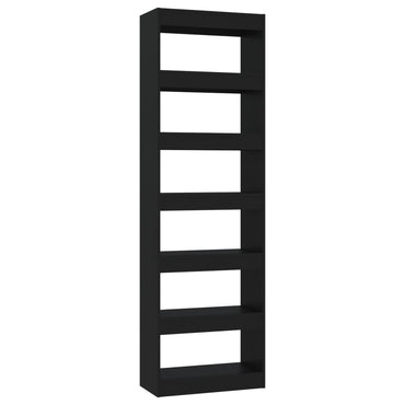 vidaXL Bücherregal/Raumteiler Schwarz 60x30x198 cm
