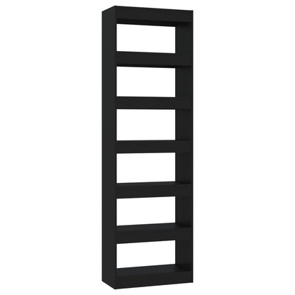 vidaXL Bücherregal/Raumteiler Schwarz 60x30x198 cm