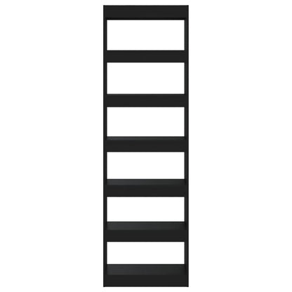 vidaXL Bücherregal/Raumteiler Schwarz 60x30x198 cm