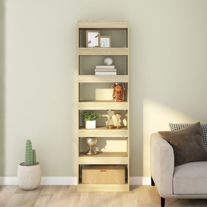 vidaXL Bücherregal/Raumteiler Sonoma-Eiche 60x30x198 cm