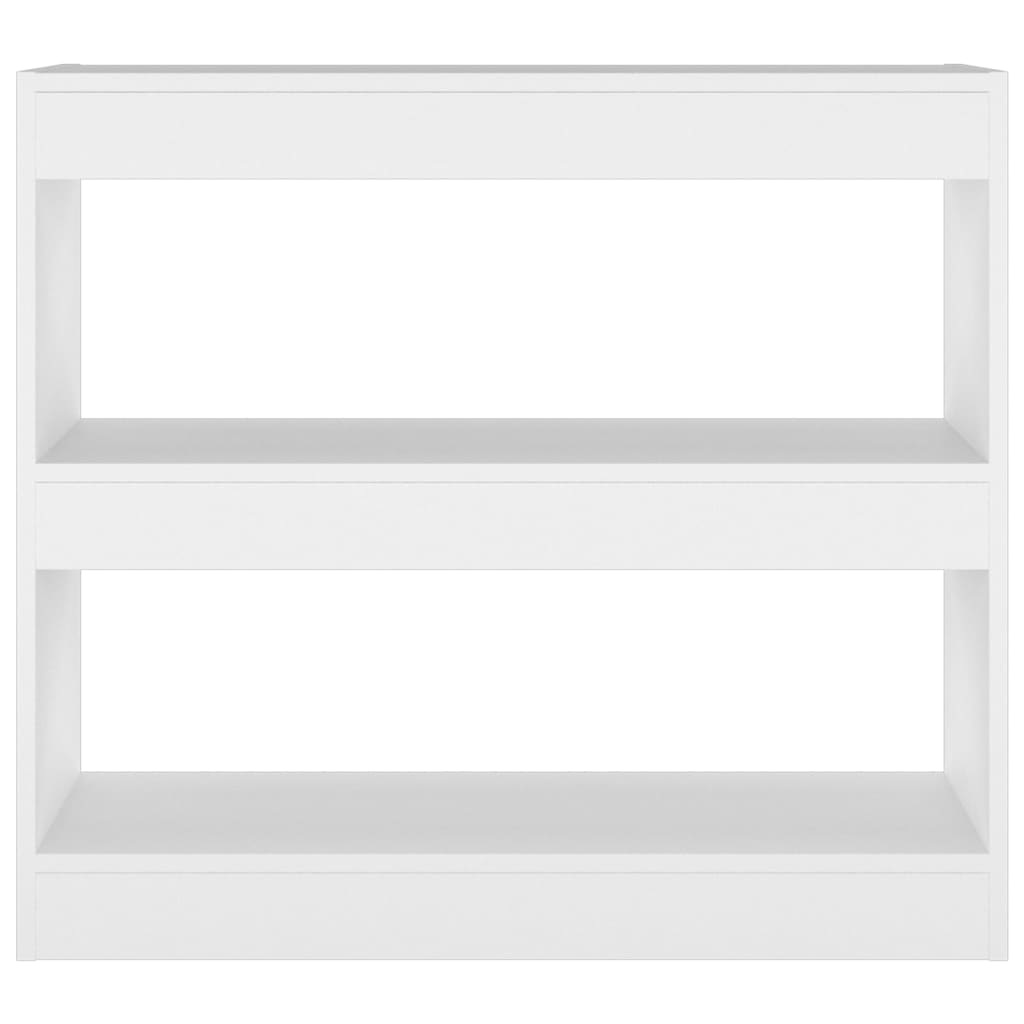 vidaXL Bücherregal/Raumteiler Weiß 80x30x72 cm