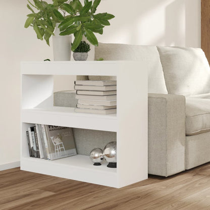 vidaXL Bücherregal/Raumteiler Weiß 80x30x72 cm
