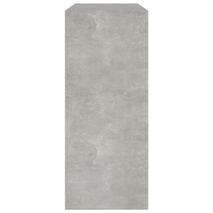 vidaXL Bibliothèque/Séparateur de pièce Gris béton 80x30x72 cm