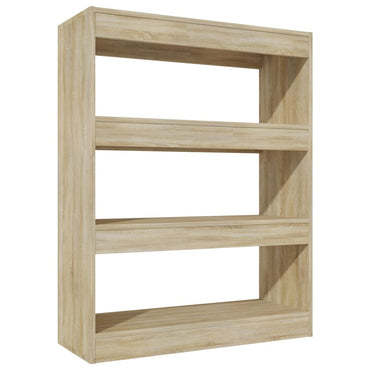 vidaXL Bibliothèque/Meuble de séparation Chêne Sonoma 80x30x103 cm Bois d'ingénierie