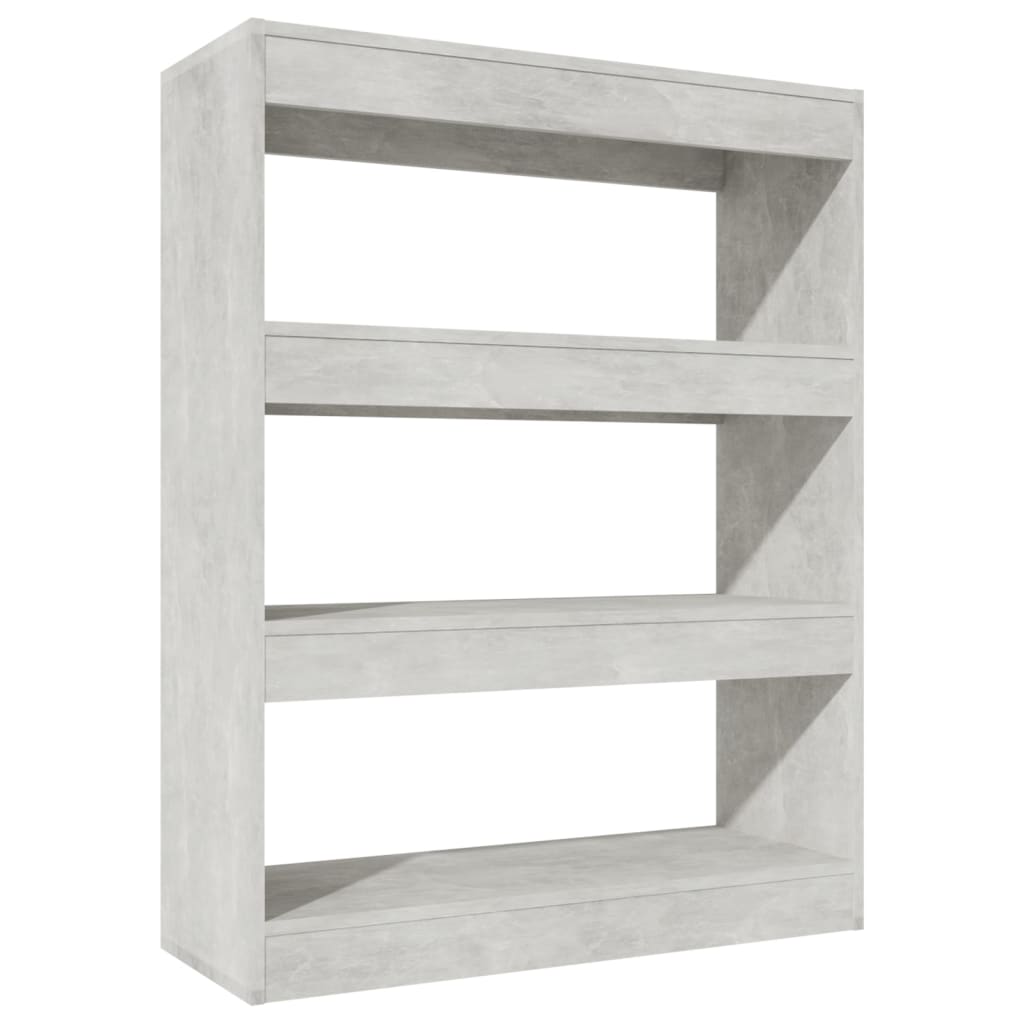 vidaXL Étagère/Séparateur de pièce gris béton 80x30x103 cm Bois d'ingénierie