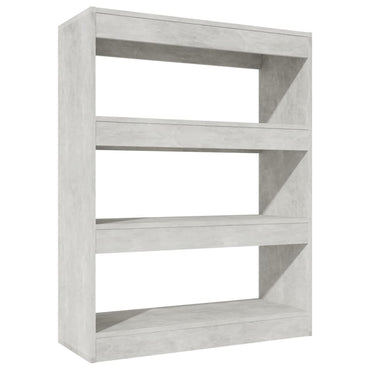 vidaXL Étagère/Séparateur de pièce gris béton 80x30x103 cm Bois d'ingénierie