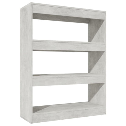 vidaXL Étagère/Séparateur de pièce gris béton 80x30x103 cm Bois d'ingénierie