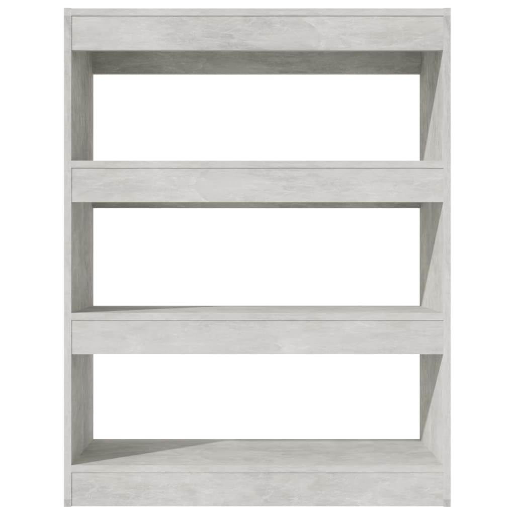 vidaXL Étagère/Séparateur de pièce gris béton 80x30x103 cm Bois d'ingénierie