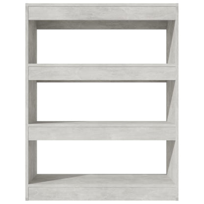vidaXL Étagère/Séparateur de pièce gris béton 80x30x103 cm Bois d'ingénierie