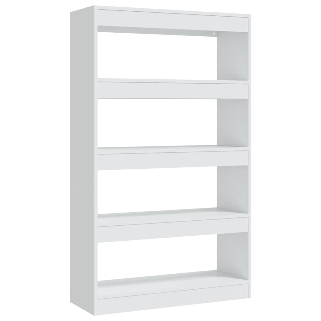 vidaXL Bücherregal/Raumteiler Weiß 80x30x135 cm Holzwerkstoff