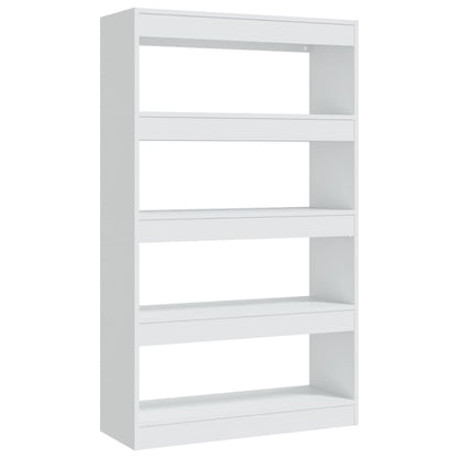 vidaXL Bücherregal/Raumteiler Weiß 80x30x135 cm Holzwerkstoff