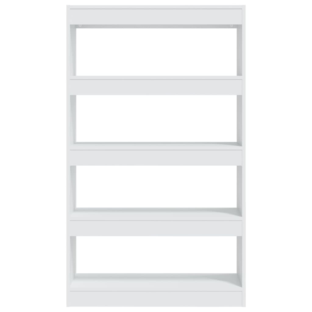 vidaXL Bücherregal/Raumteiler Weiß 80x30x135 cm Holzwerkstoff