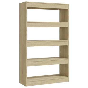 vidaXL Bücherregal/Raumteiler Sonoma-Eiche 80x30x135 cm Holzwerkstoff