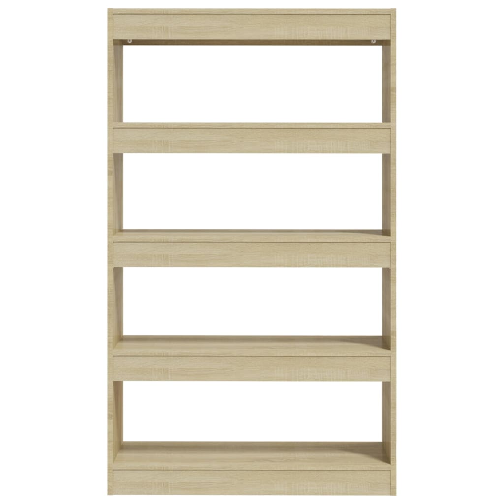 vidaXL Bücherregal/Raumteiler Sonoma-Eiche 80x30x135 cm Holzwerkstoff
