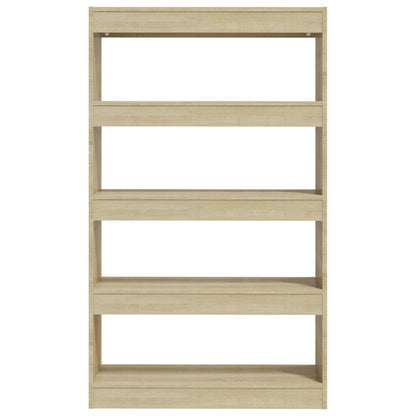 vidaXL Bücherregal/Raumteiler Sonoma-Eiche 80x30x135 cm Holzwerkstoff