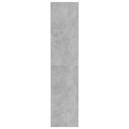 vidaXL Bücherregal/Raumteiler Betongrau 80x30x135 cm Holzwerkstoff