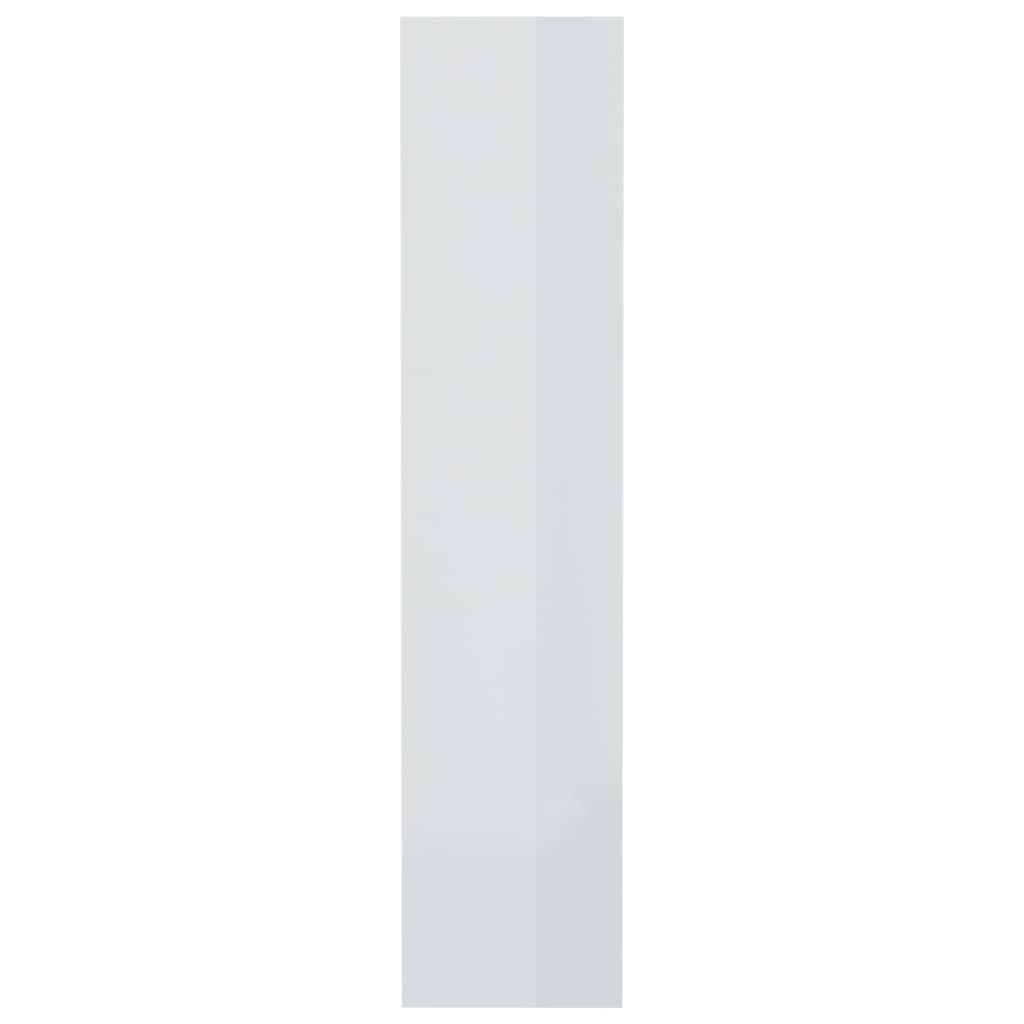 vidaXL Bücherregal/Raumteiler Hochglanz-Weiß 80x30x135cm Holzwerkstoff