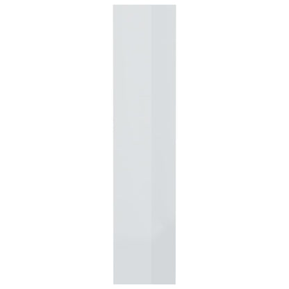 vidaXL Bücherregal/Raumteiler Hochglanz-Weiß 80x30x135cm Holzwerkstoff