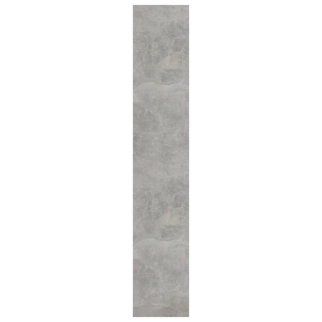 vidaXL Bücherregal/Raumteiler Betongrau 80x30x166 cm Holzwerkstoff