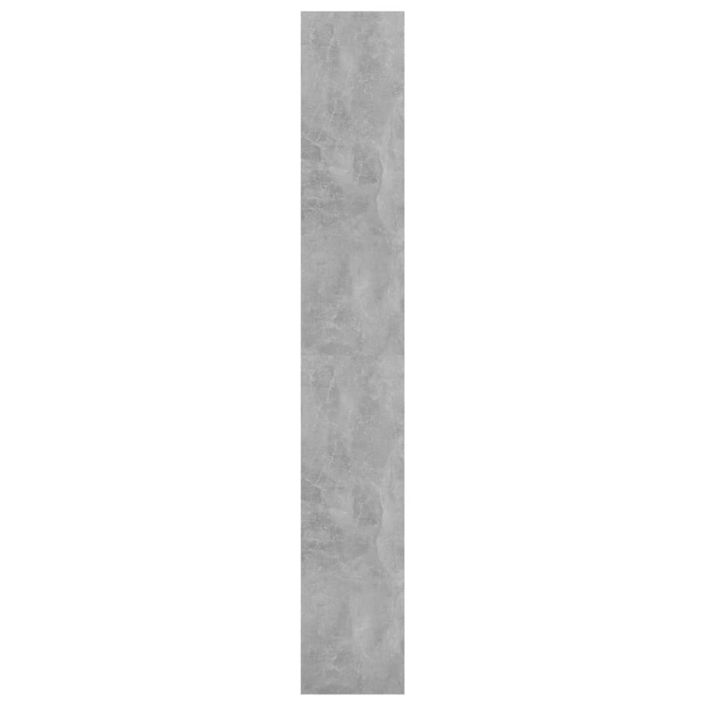 vidaXL Bücherregal/Raumteiler Betongrau 80x30x198 cm Holzwerkstoff