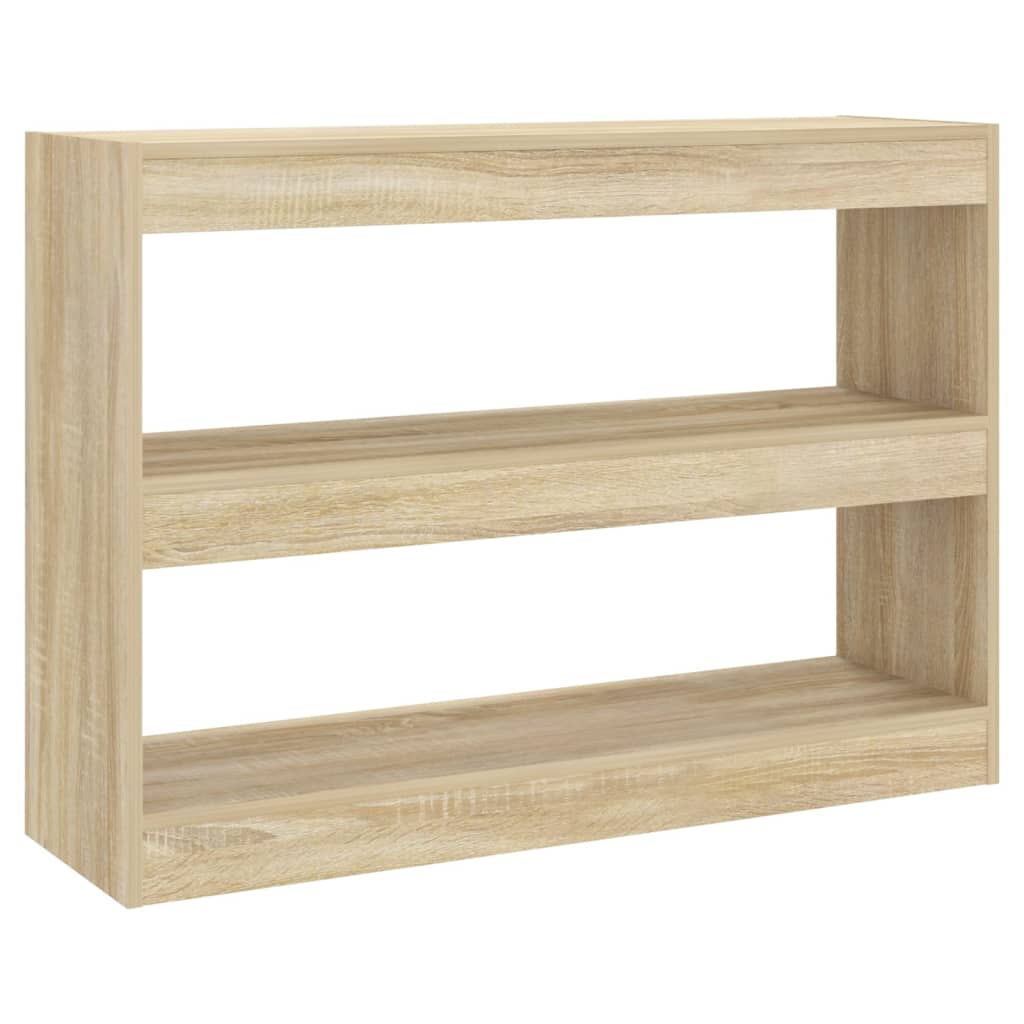 vidaXL Bücherregal/Raumteiler Sonoma-Eiche 100x30x72 cm