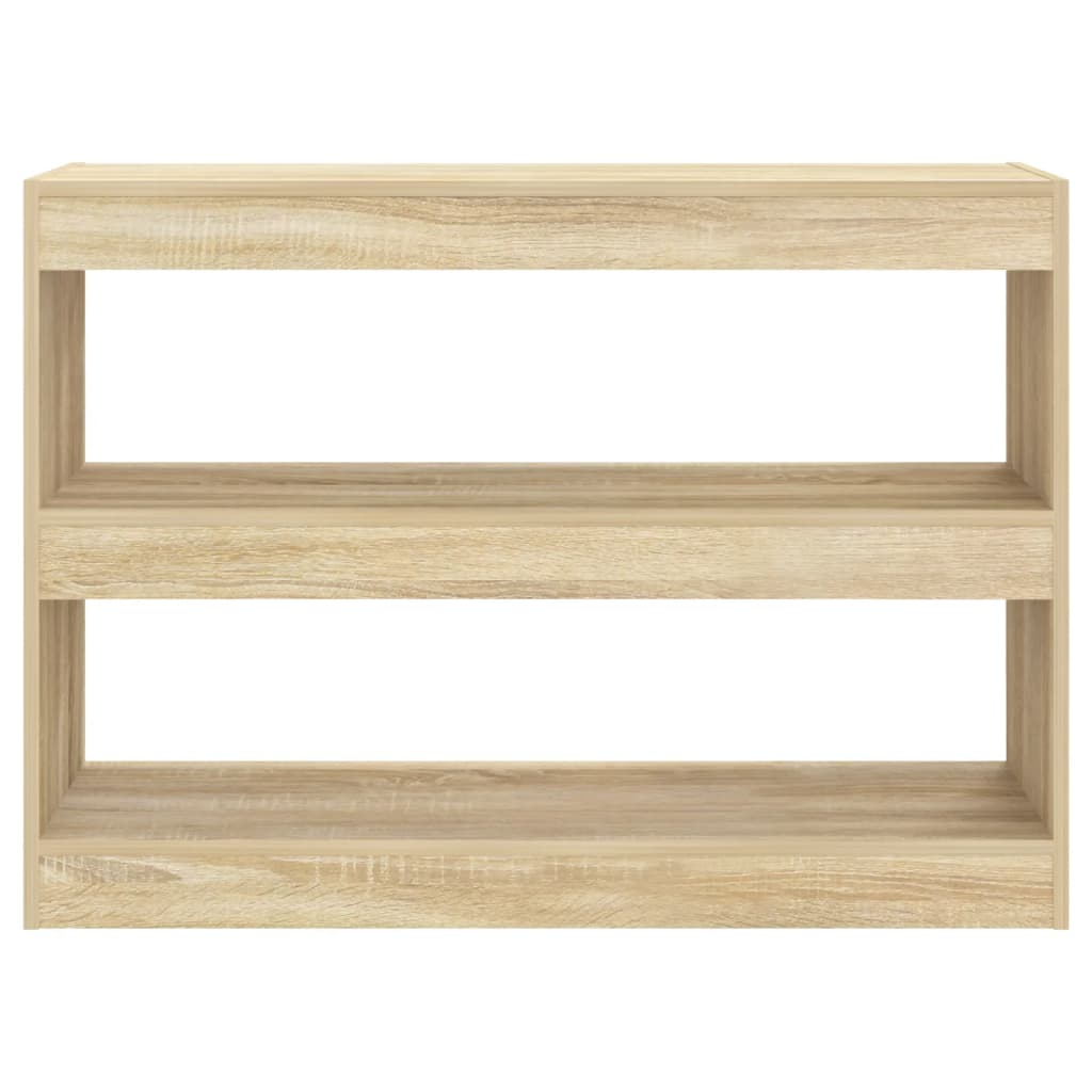 vidaXL Bücherregal/Raumteiler Sonoma-Eiche 100x30x72 cm