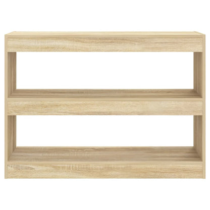 vidaXL Bücherregal/Raumteiler Sonoma-Eiche 100x30x72 cm