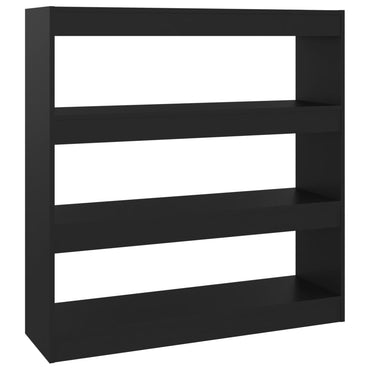 vidaXL Bücherregal/Raumteiler Schwarz 100x30x103 cm