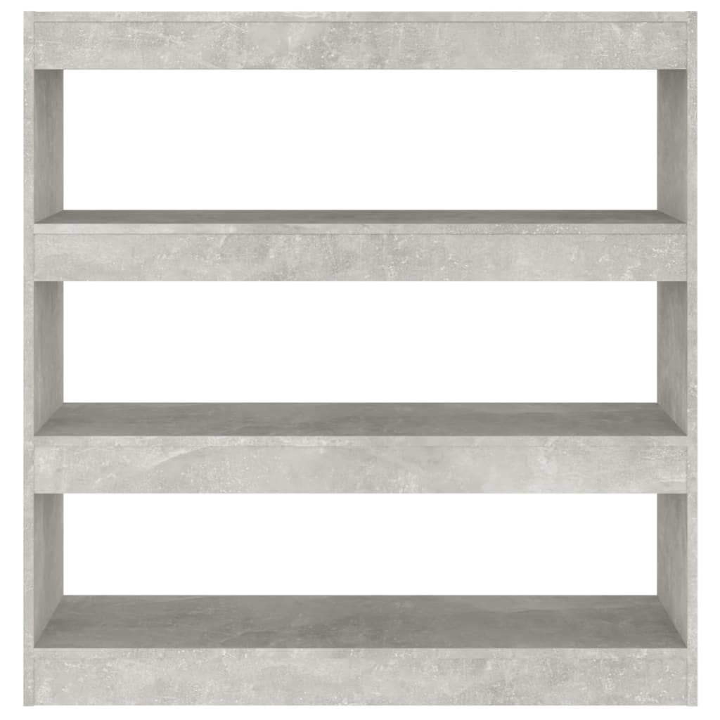 vidaXL Bücherregal/Raumteiler Betongrau 100x30x103 cm