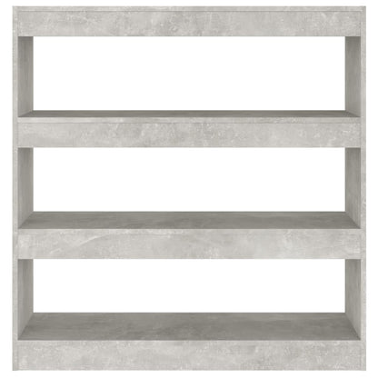 vidaXL Bücherregal/Raumteiler Betongrau 100x30x103 cm