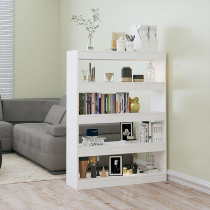 vidaXL Bibliothèque/Séparateur de pièce Blanc 100x30x135 cm