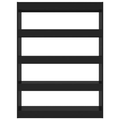 vidaXL Bücherregal/Raumteiler Schwarz 100x30x135 cm