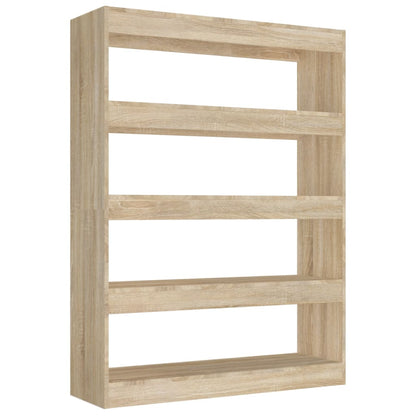 vidaXL Bücherregal/Raumteiler Sonoma-Eiche 100x30x135 cm