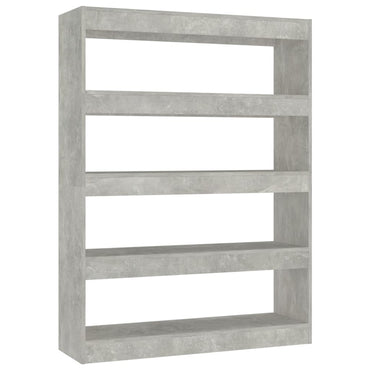 vidaXL Étagère/Séparateur de pièce Gris béton 100x30x135 cm