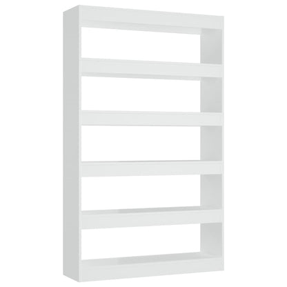 vidaXL Bücherregal/Raumteiler Weiß 100x30x166 cm