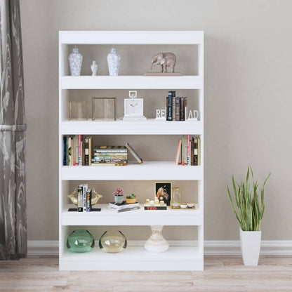 vidaXL Bücherregal/Raumteiler Weiß 100x30x166 cm