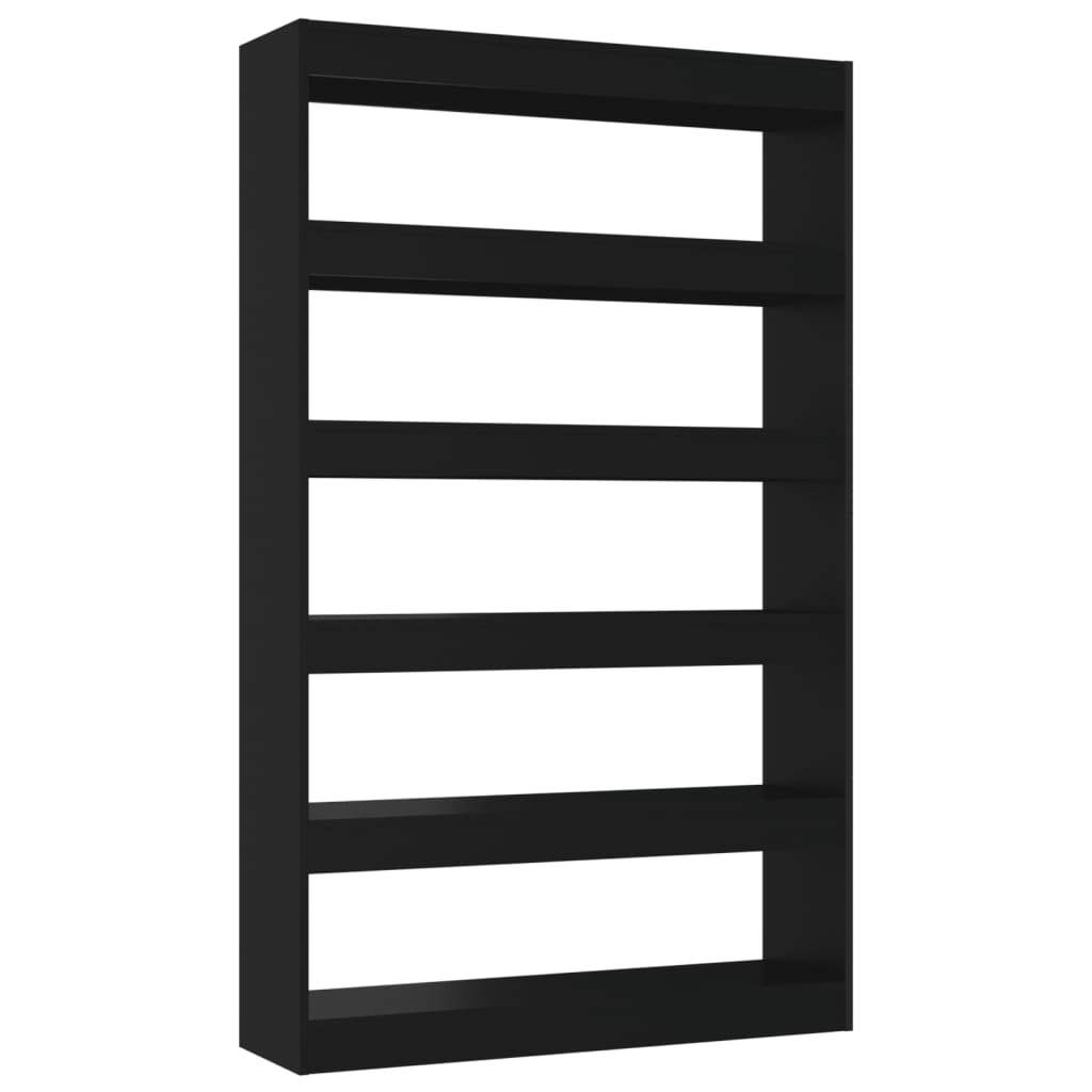 vidaXL Bücherregal/Raumteiler Schwarz 100x30x166 cm