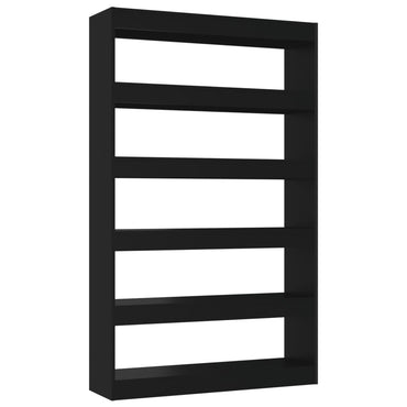 vidaXL Bücherregal/Raumteiler Schwarz 100x30x166 cm